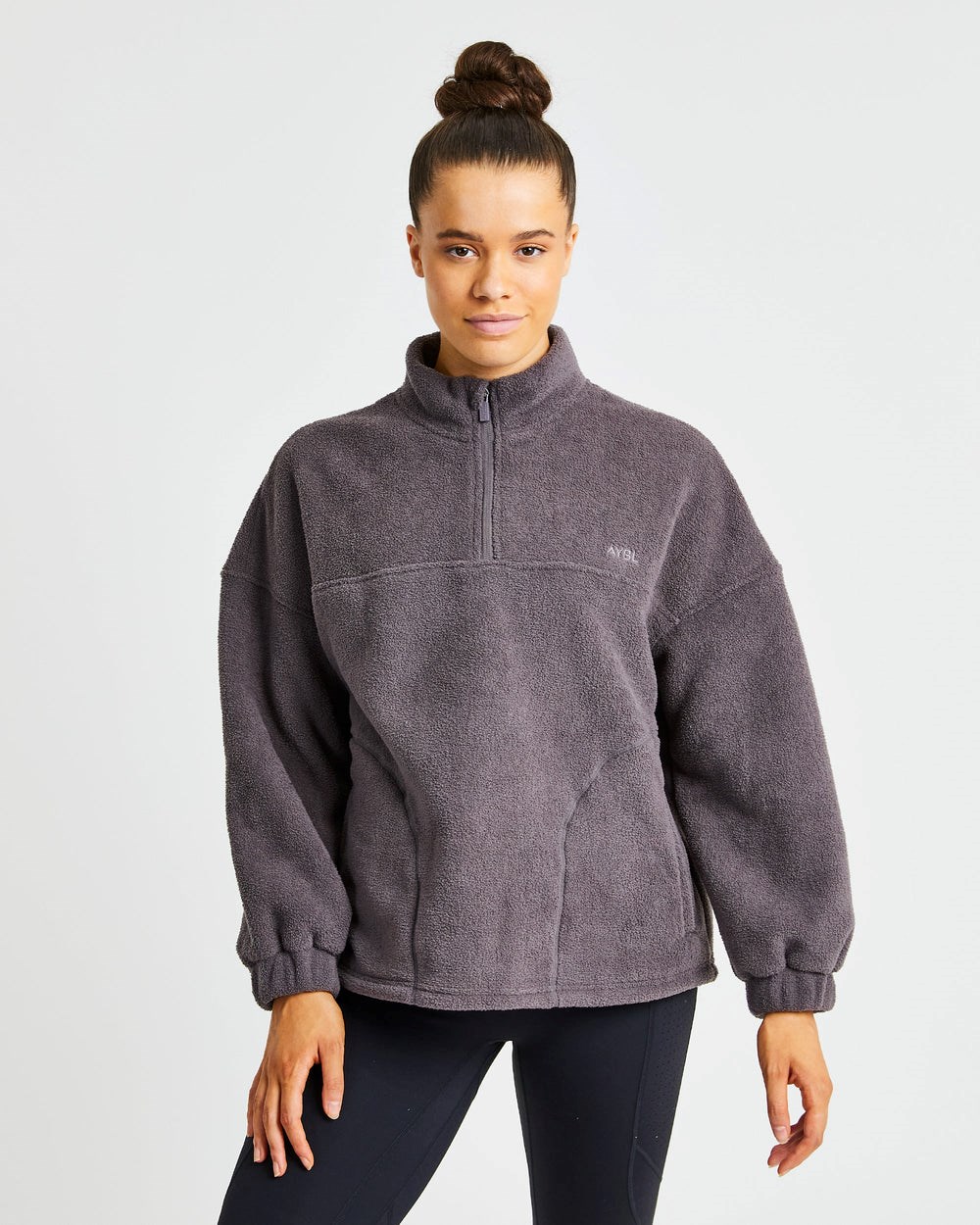 AYBL Effortless Oversized Fleece Charcoal | 7035-PSDUO