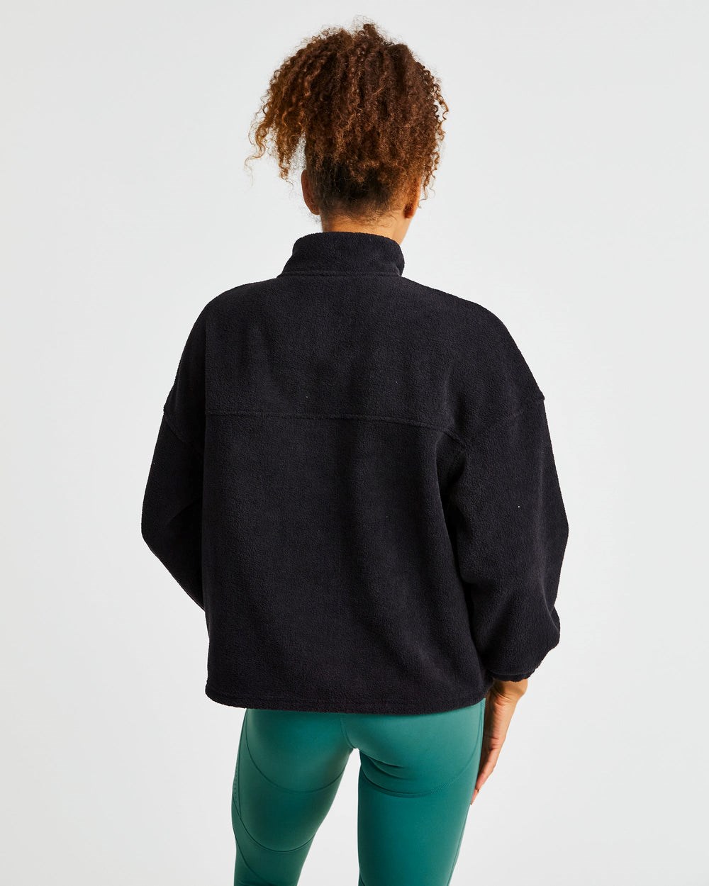 AYBL Effortless Oversized Fleece Svarta | 7561-DOIQM