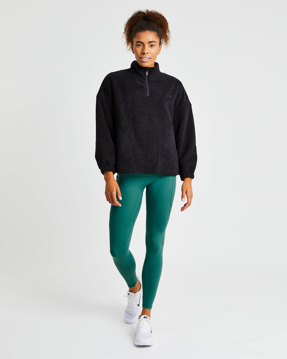 AYBL Effortless Oversized Fleece Svarta | 7561-DOIQM