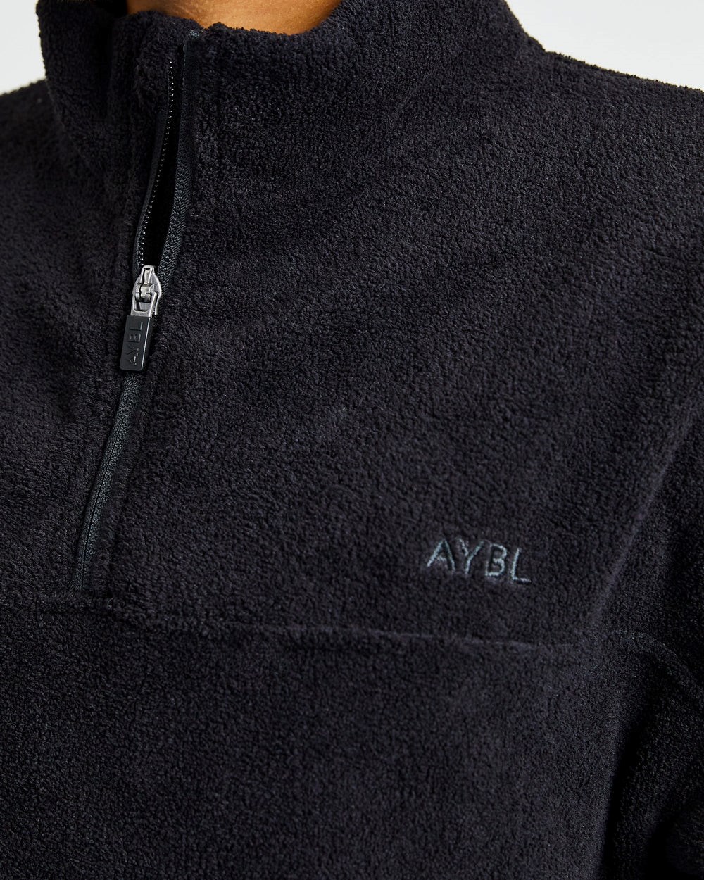 AYBL Effortless Oversized Fleece Svarta | 7561-DOIQM