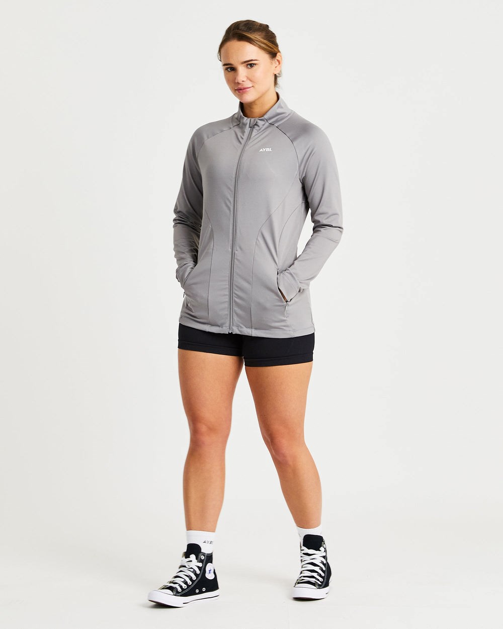 AYBL Effortless Zip Jacket Grå | 8562-EAWUG