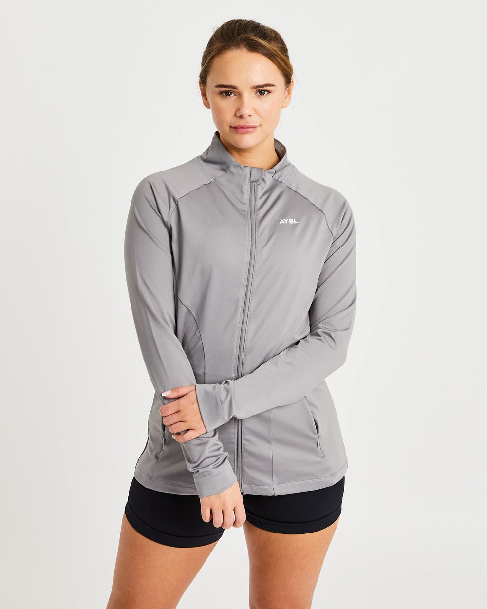 AYBL Effortless Zip Jacket Grå | 8562-EAWUG