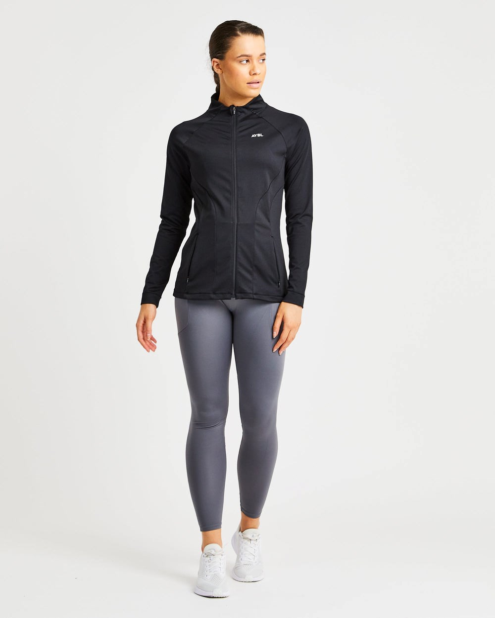 AYBL Effortless Zip Jacket Svarta | 7609-DXVCH