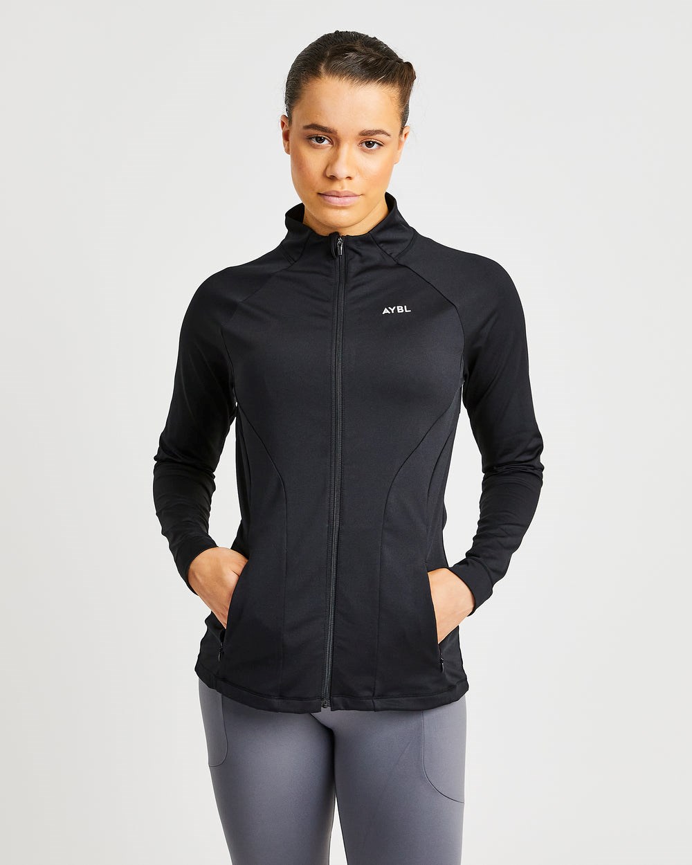 AYBL Effortless Zip Jacket Svarta | 7609-DXVCH