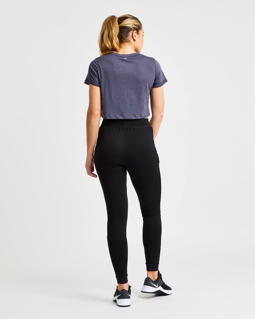 AYBL Element Crop Top Charcoal | 2187-QCMWN