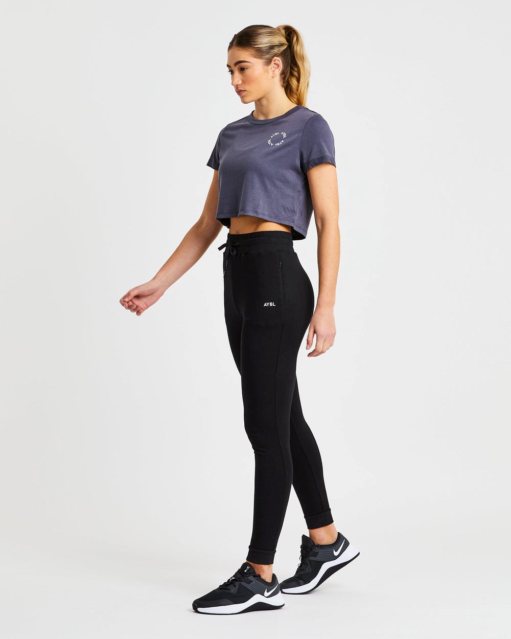 AYBL Element Crop Top Charcoal | 6957-ANXEK