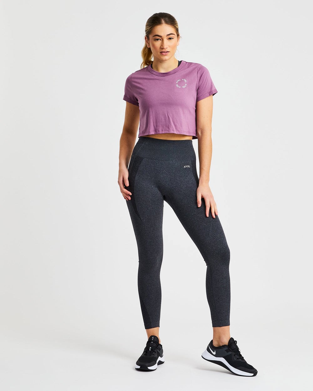 AYBL Element Crop Top Lila | 6438-YPUTN