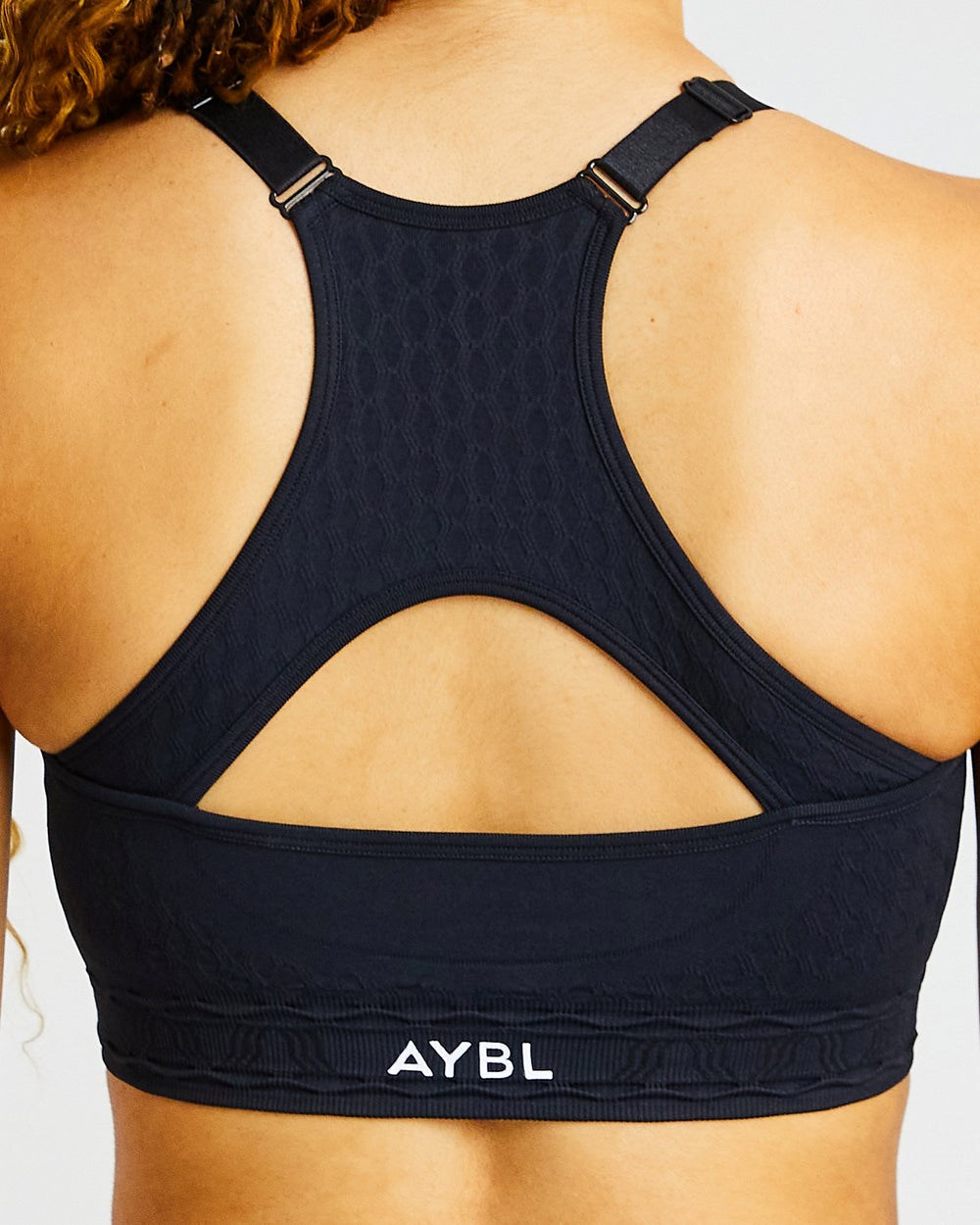 AYBL Elevate Seamless Sports Bra Svarta | 3527-JOHNE