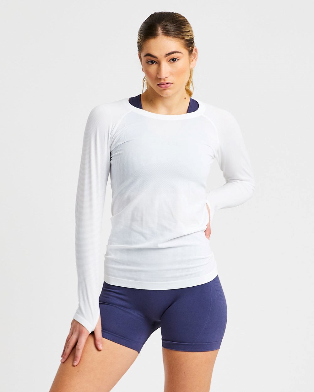 AYBL Embrace Seamless Long Sleeve T Shirt Vita | 3469-ZGLBK