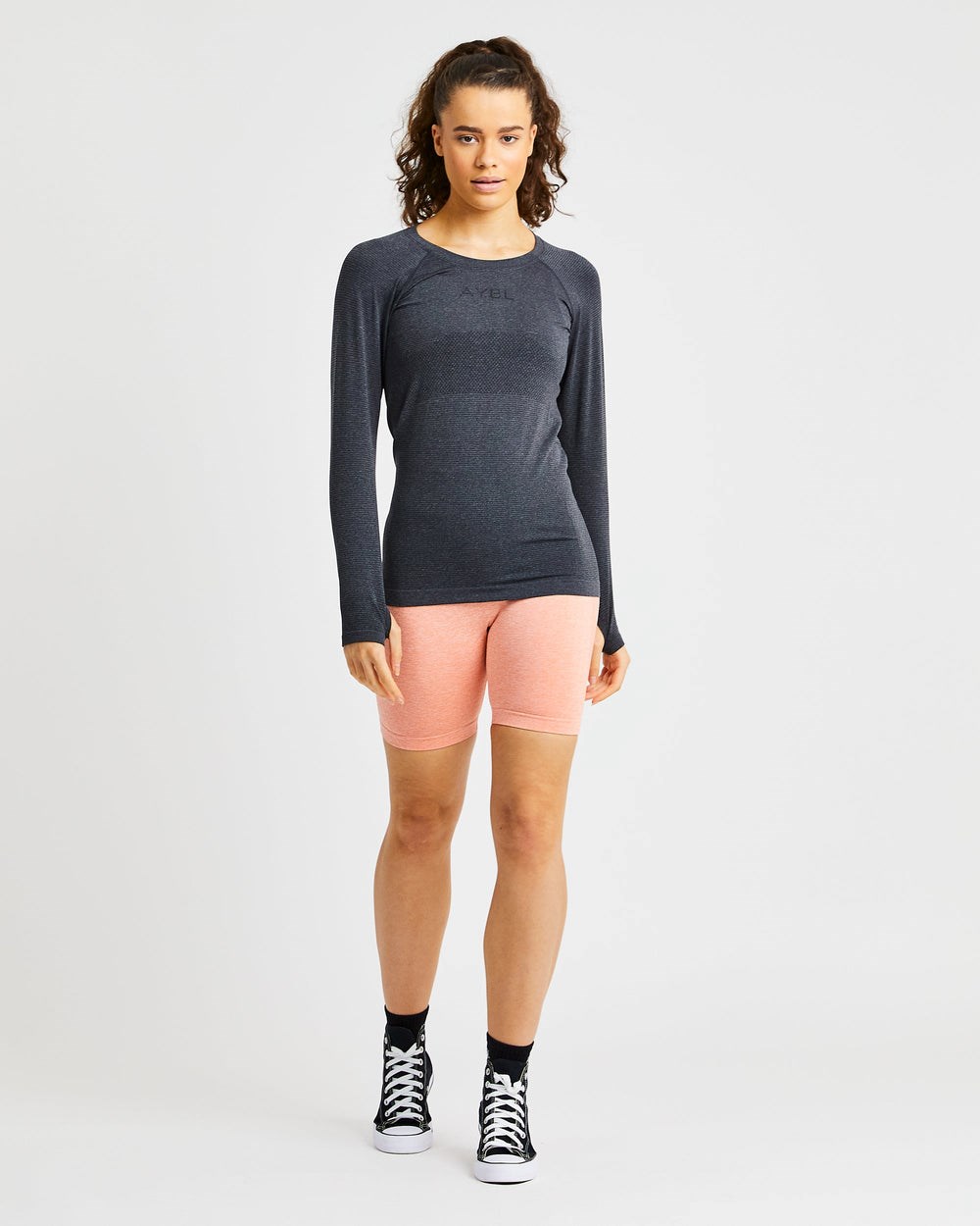 AYBL Embrace Seamless Long Sleeve T Shirt Svarta | 9543-LINQF