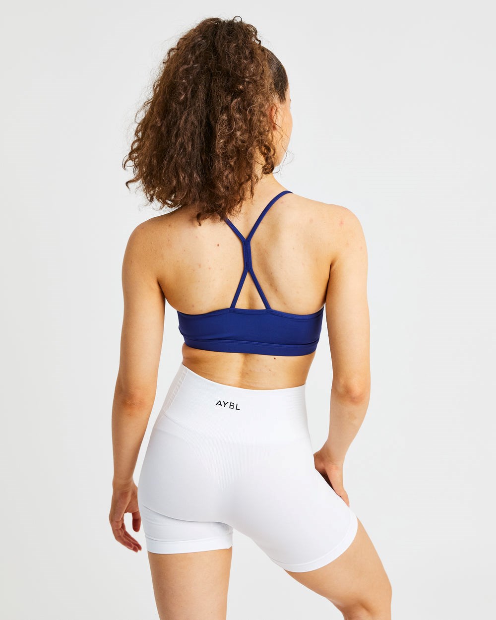 AYBL Essential Ruched Sports Bra Marinblå | 2459-HBWZL