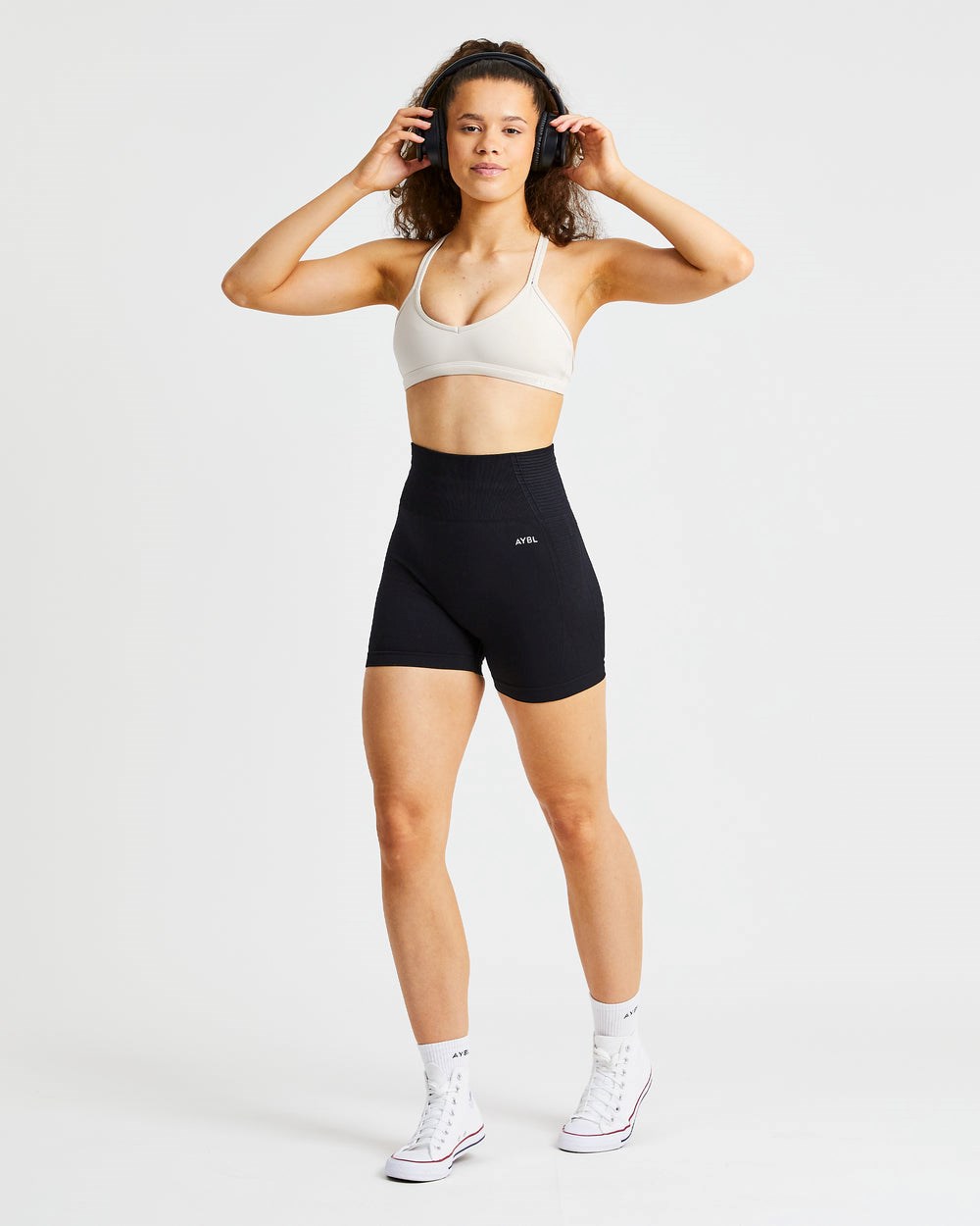 AYBL Essential Snörade Sports Bra Beige | 8045-KLDYP