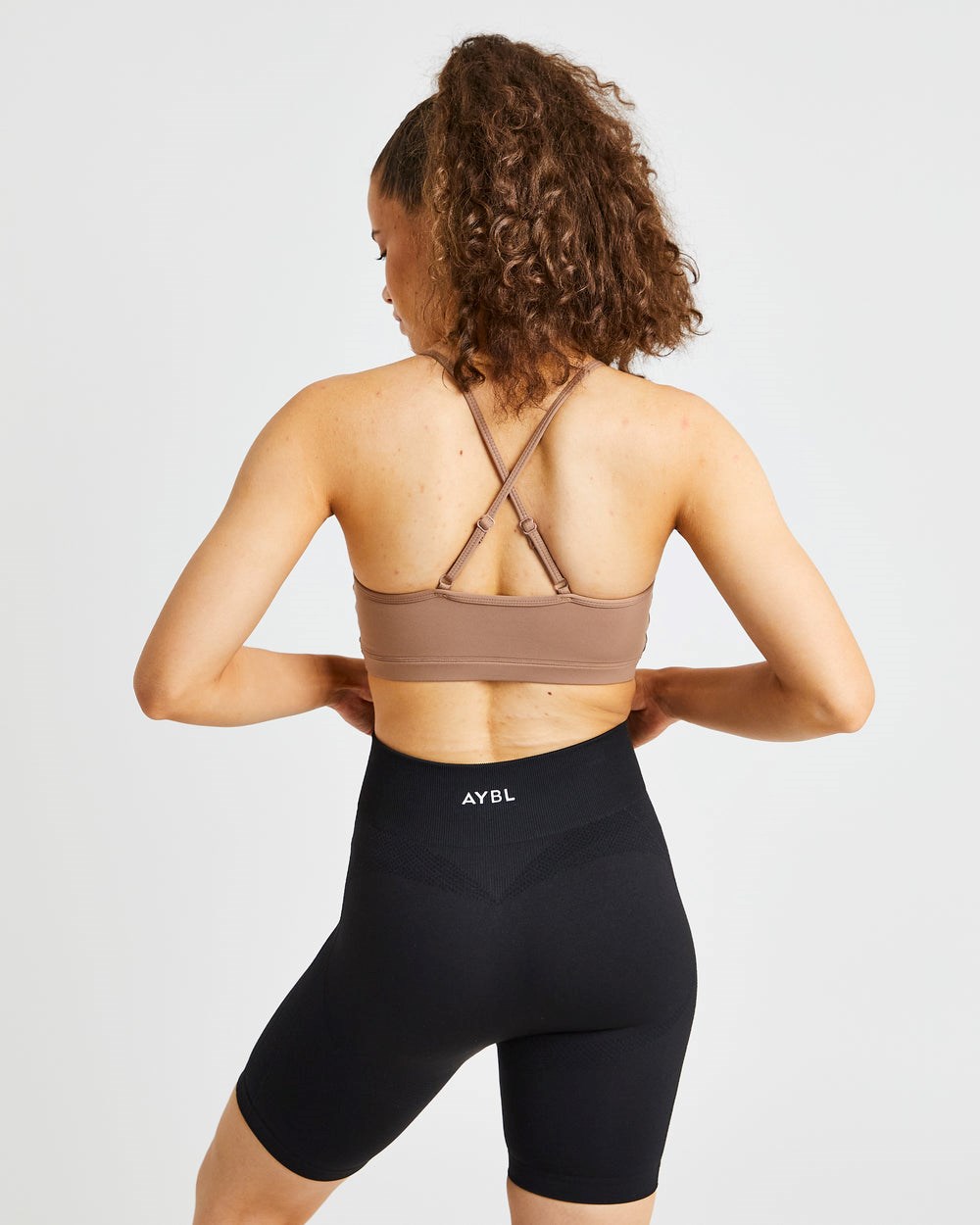 AYBL Essential V Neck Sports Bra Bruna | 7619-ZCTLG