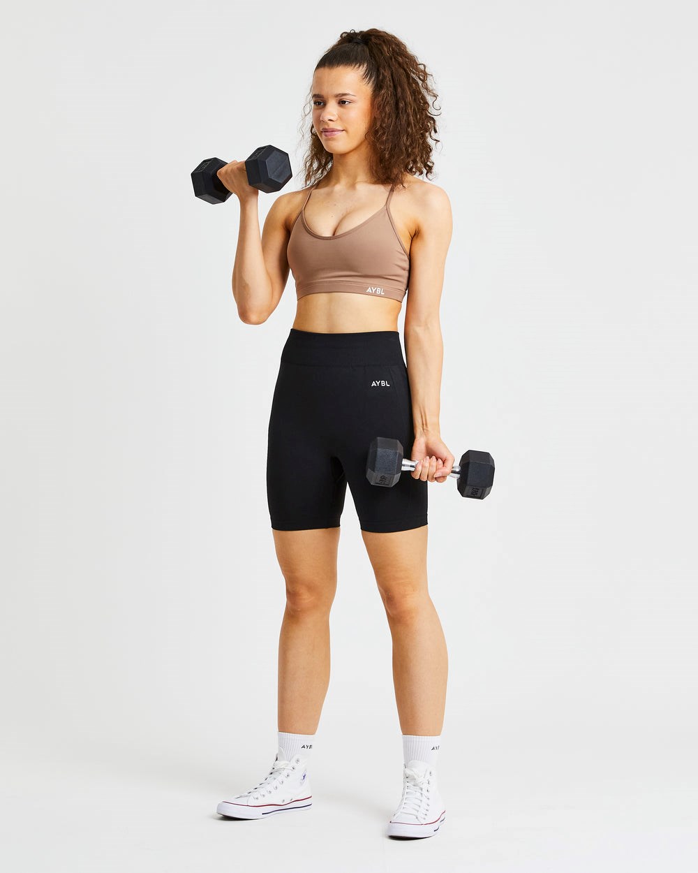 AYBL Essential V Neck Sports Bra Bruna | 7619-ZCTLG