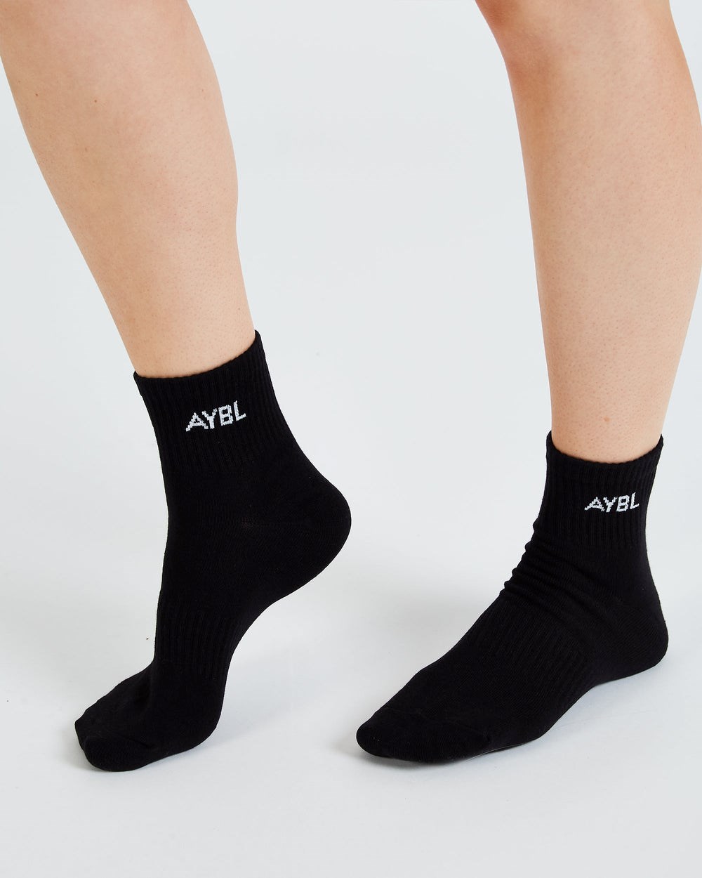 AYBL Everyday Ankle Socks (3 Pack) Svarta | 1537-ZRWSU