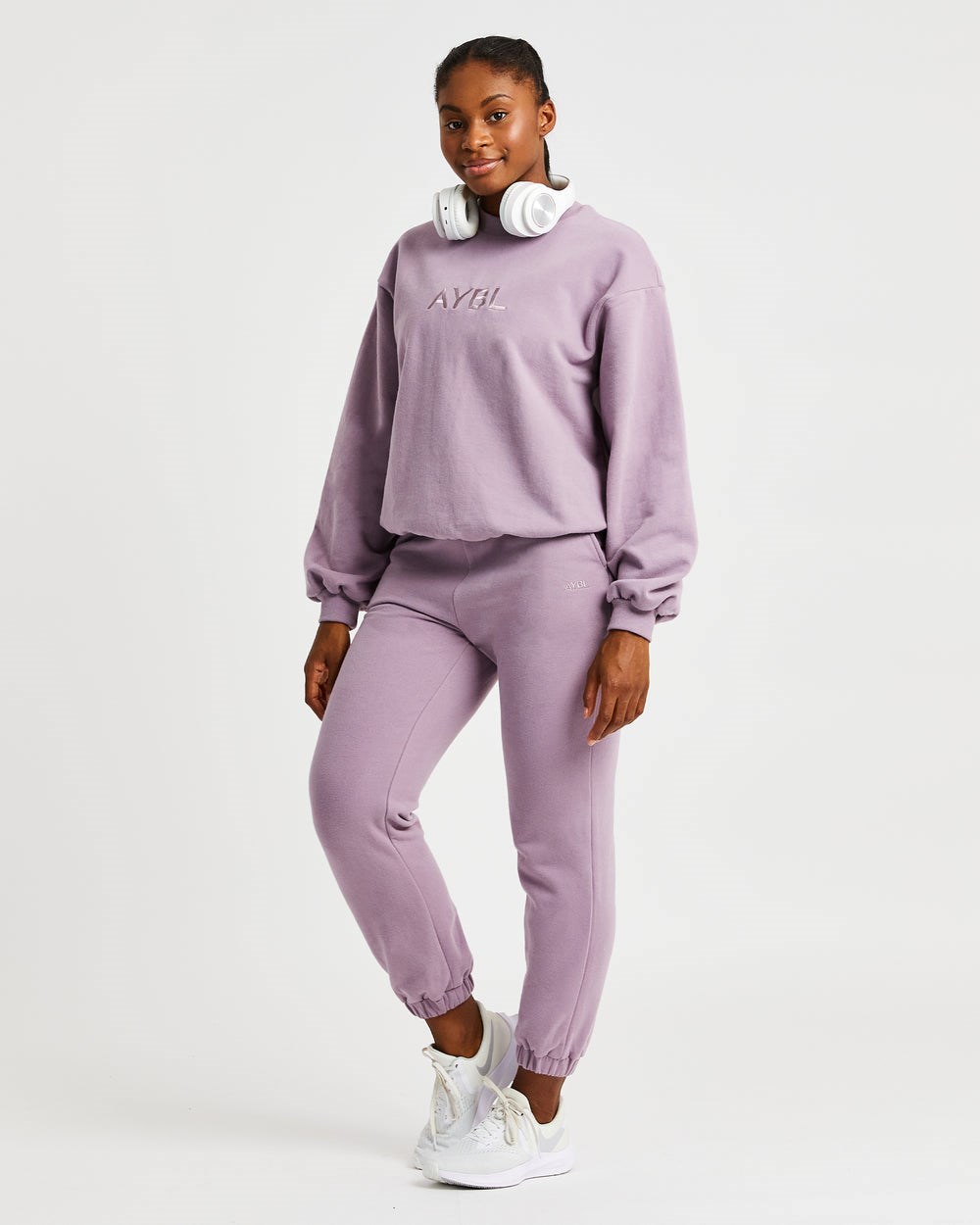 AYBL Everyday Oversized Joggers Muted Mauve | 5493-FZIYL