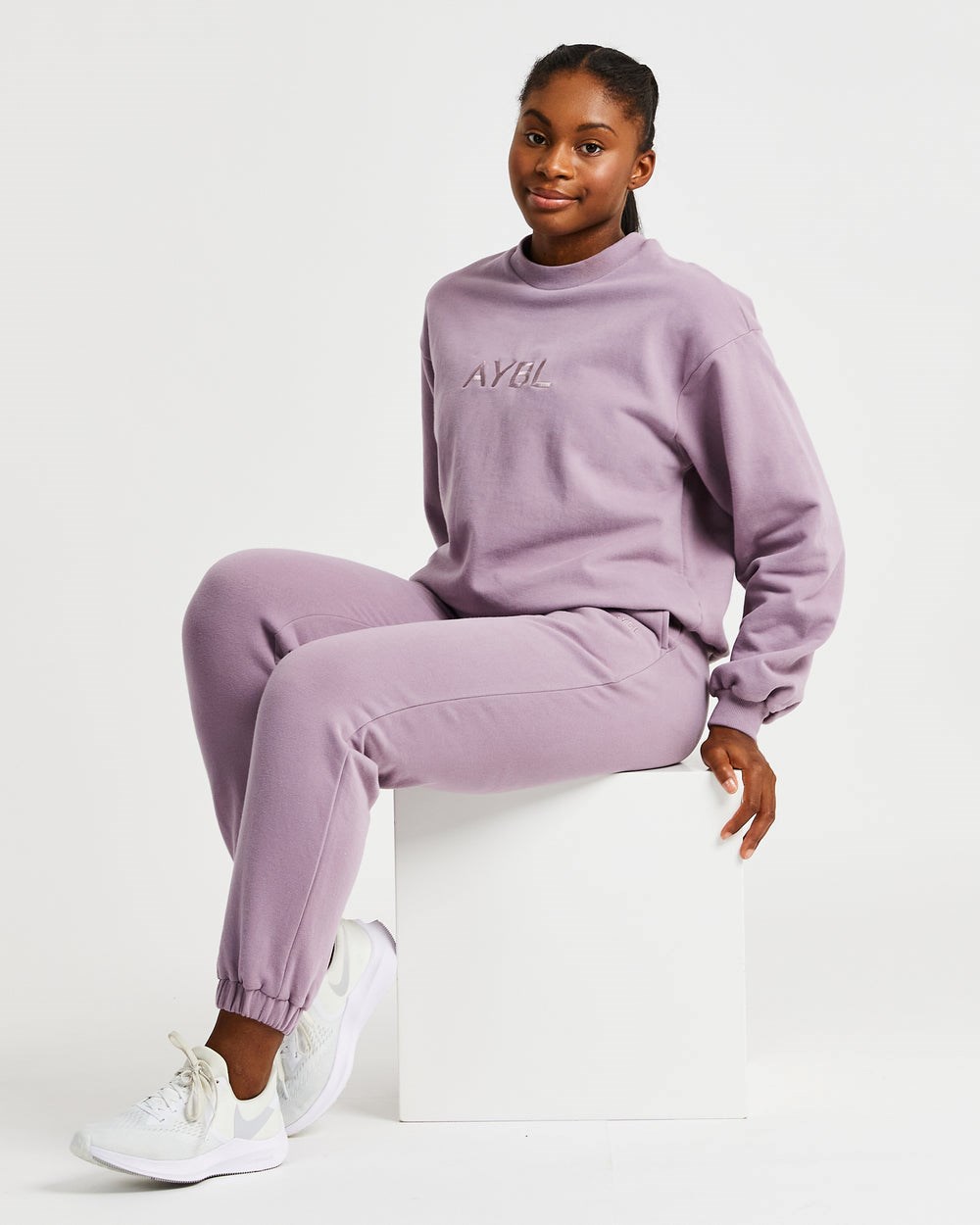 AYBL Everyday Oversized Joggers Muted Mauve | 6572-POLQR