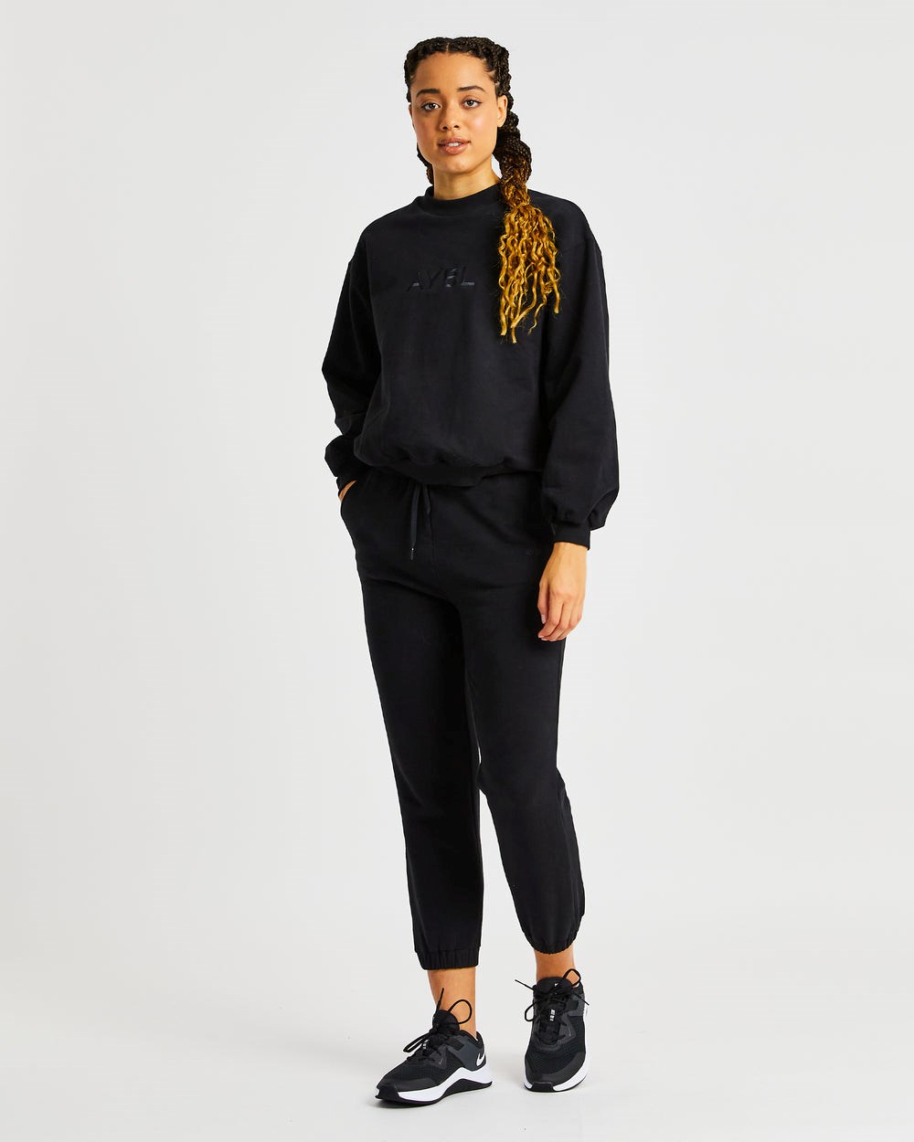 AYBL Everyday Oversized Joggers Svarta | 6578-QJAYN