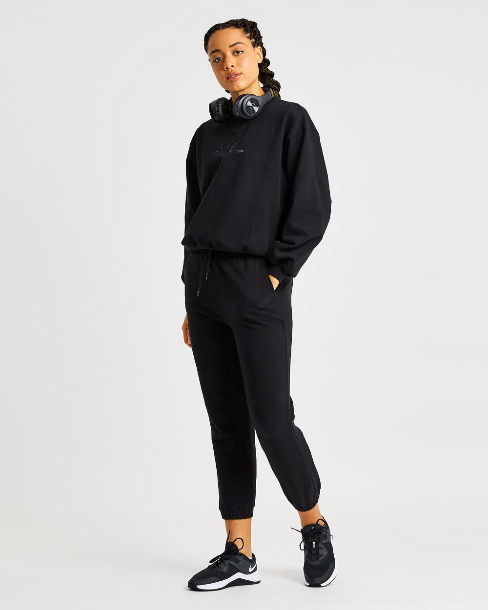 AYBL Everyday Oversized Joggers Svarta | 6578-QJAYN