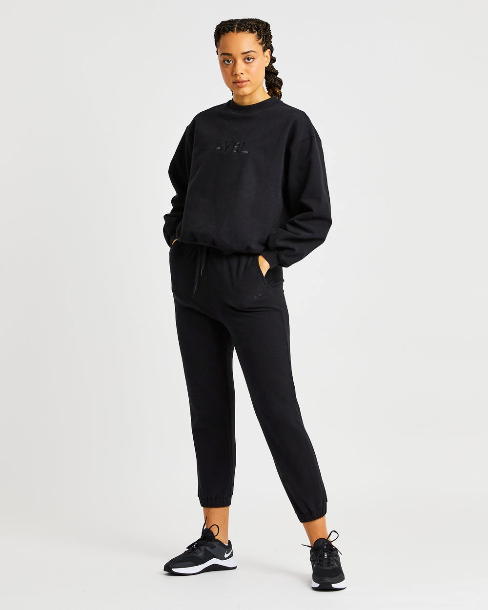 AYBL Everyday Oversized Joggers Svarta | 6578-QJAYN