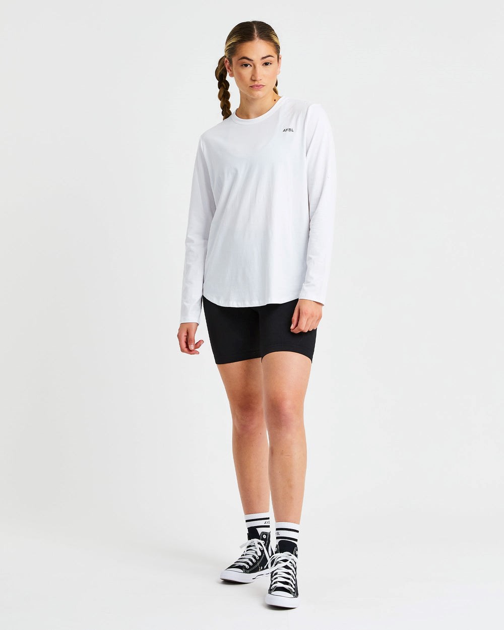 AYBL Everyday Oversized Long Sleeve T Shirt Vita | 4806-WCJAU