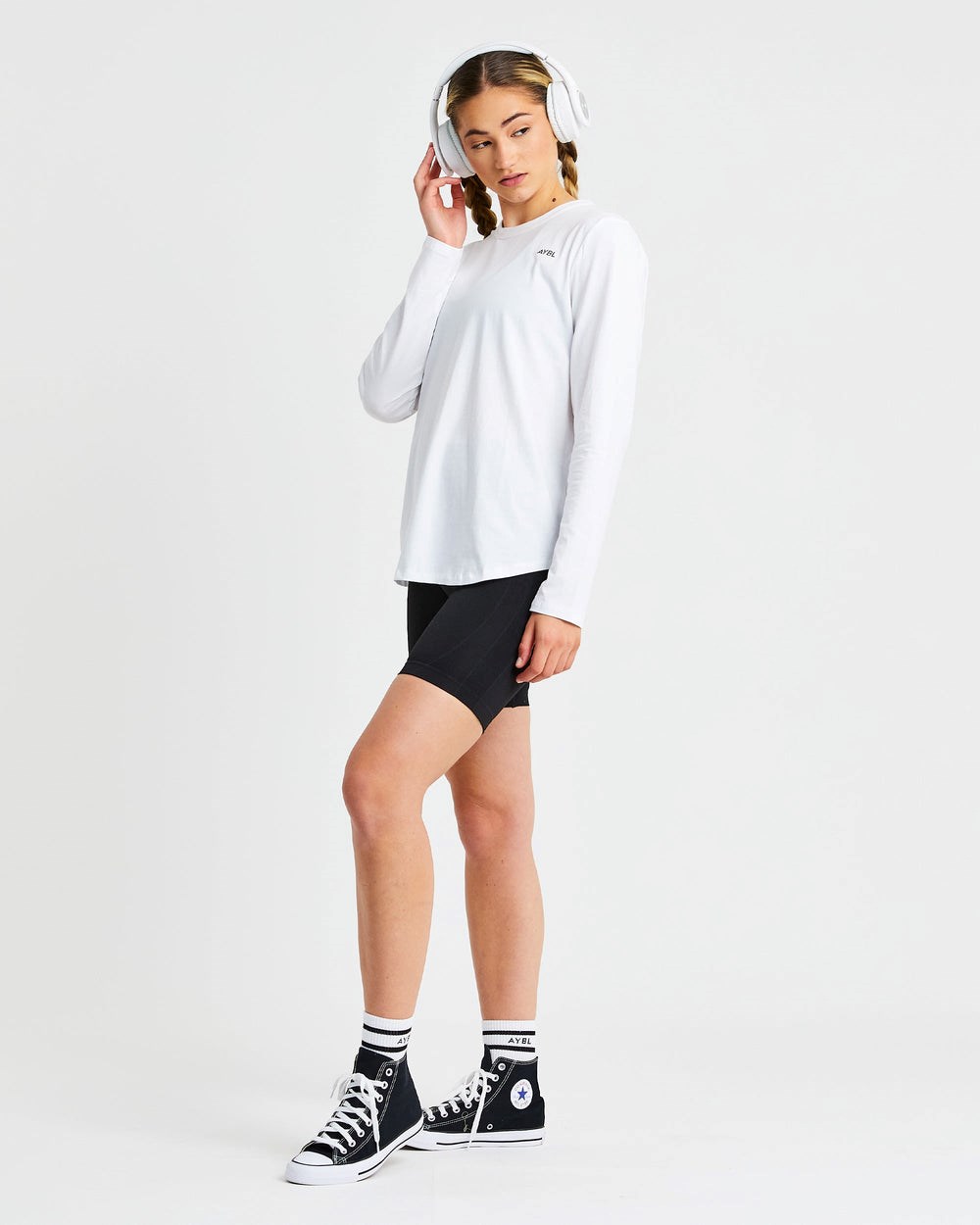 AYBL Everyday Oversized Long Sleeve T Shirt Vita | 4806-WCJAU