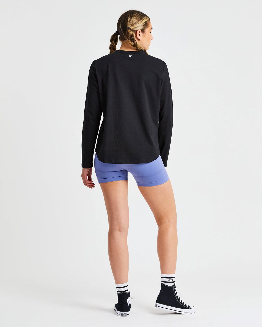 AYBL Everyday Oversized Long Sleeve T Shirt Svarta | 7820-BWOER