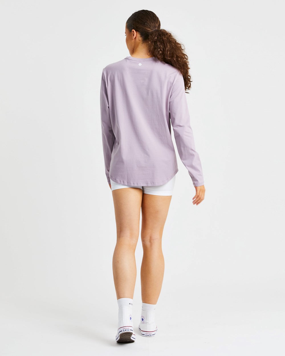 AYBL Everyday Oversized Long Sleeve T Shirt Muted Mauve | 8196-JKYTZ