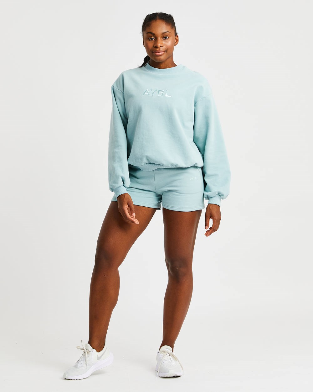 AYBL Everyday Oversized Shorts Soft Sage | 3670-KXBZE