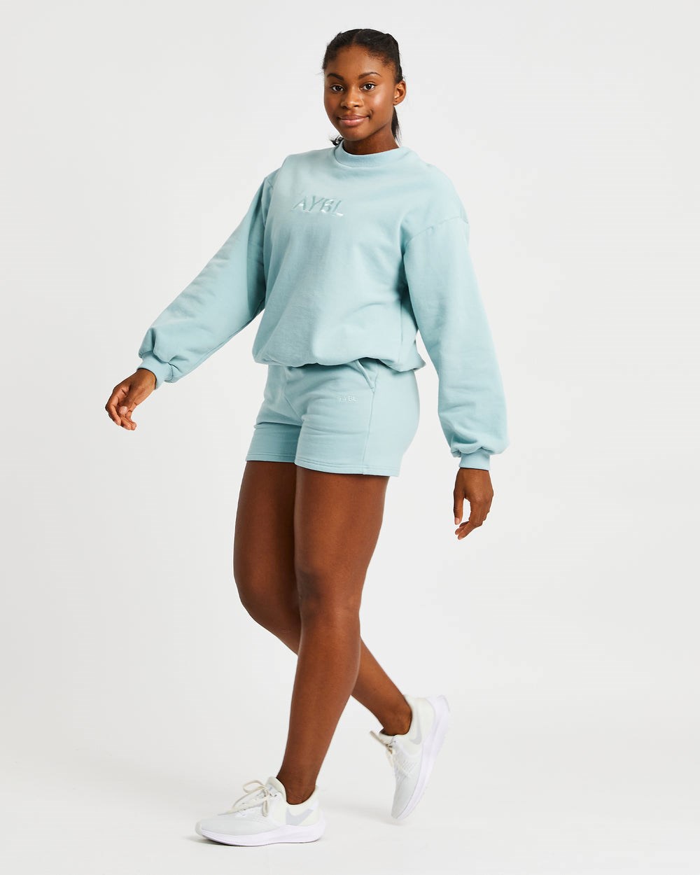 AYBL Everyday Oversized Shorts Soft Sage | 3670-KXBZE