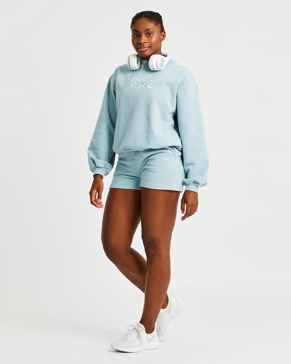 AYBL Everyday Oversized Shorts Soft Sage | 3670-KXBZE