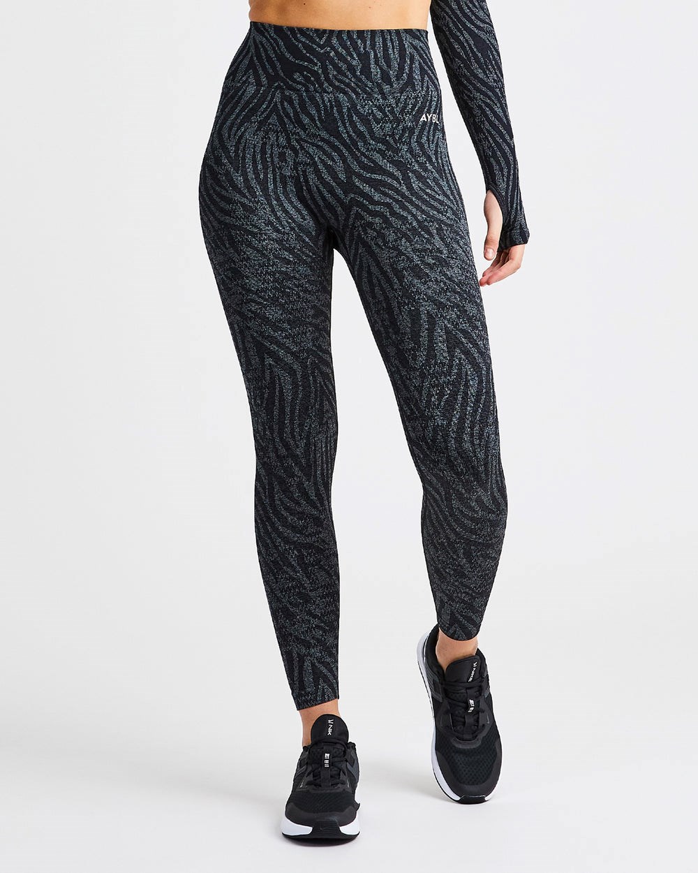 AYBL Evolve Animal Seamless Leggings Svarta | 8435-BHRNM