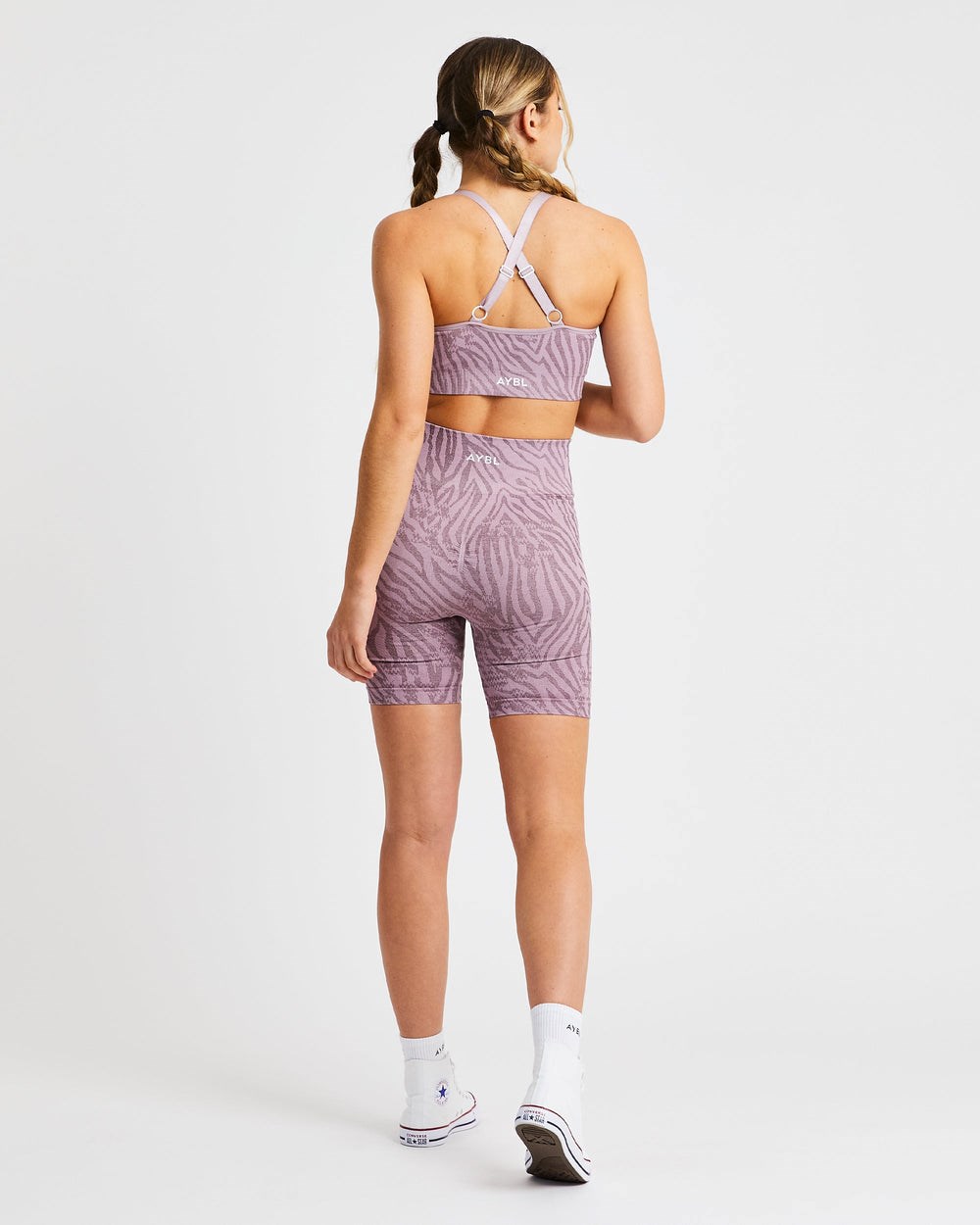 AYBL Evolve Animal Seamless Shorts Mauve Lilac | 3495-DYGBW