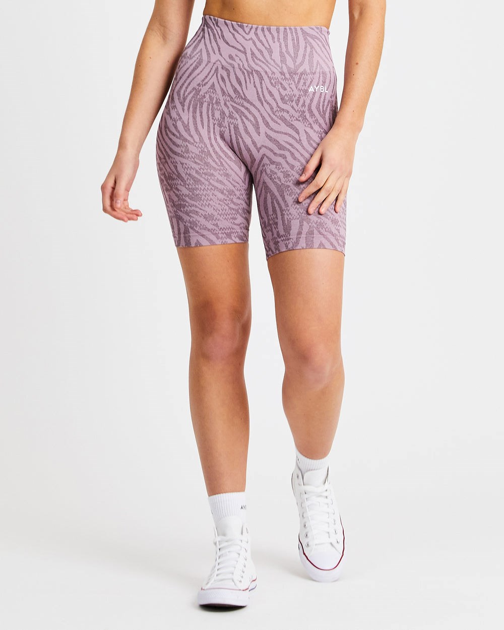 AYBL Evolve Animal Seamless Shorts Mauve Lilac | 3495-DYGBW