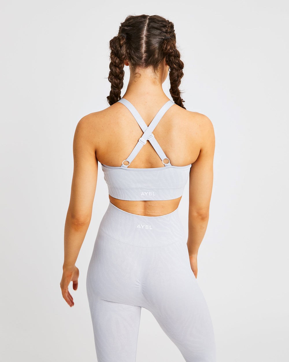 AYBL Evolve Animal Seamless Sports Bra Ljusgrå | 2035-NOGZM