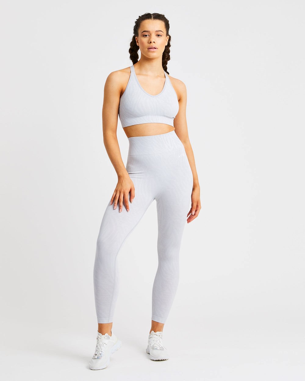 AYBL Evolve Animal Seamless Sports Bra Ljusgrå | 2035-NOGZM