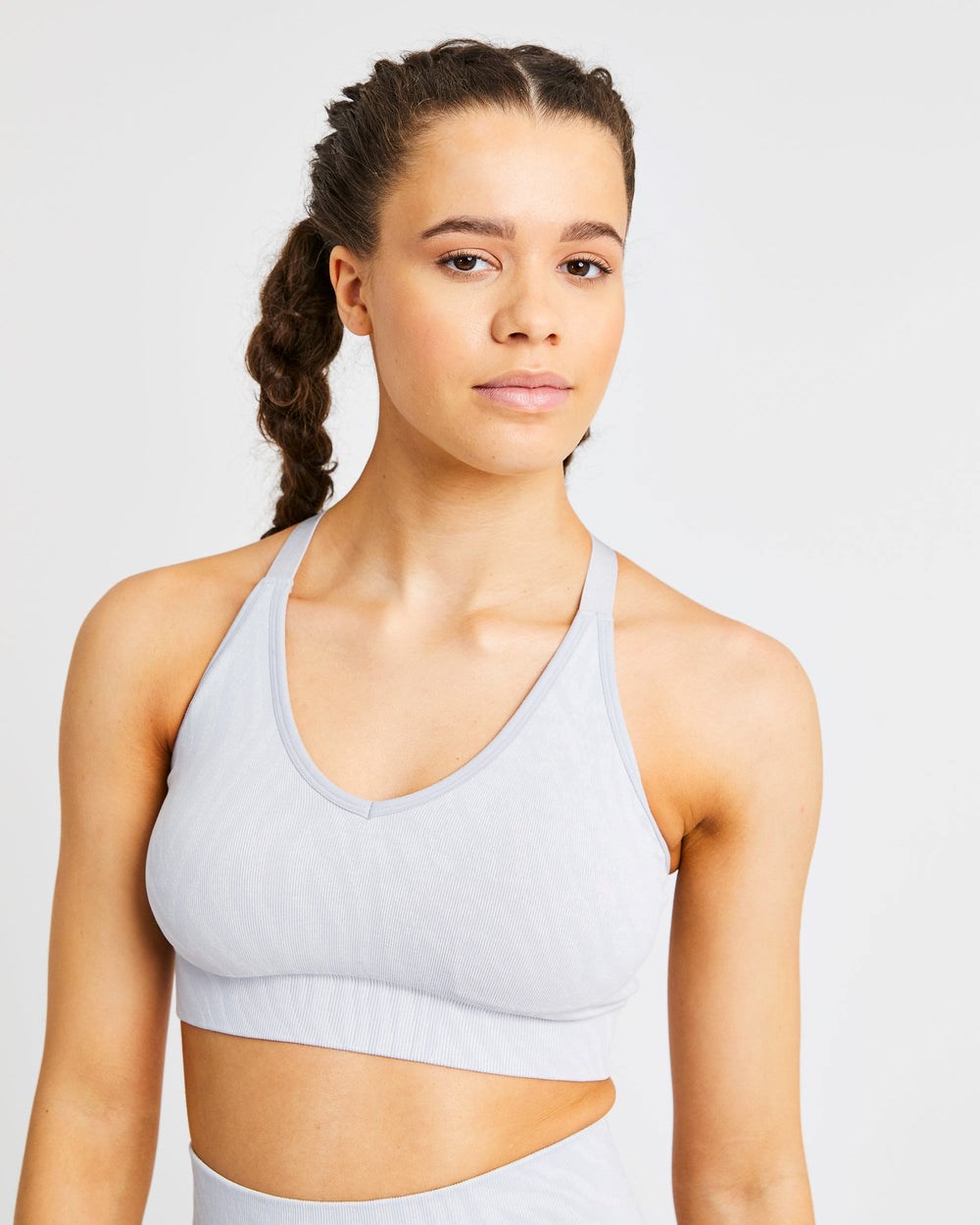 AYBL Evolve Animal Seamless Sports Bra Ljusgrå | 2035-NOGZM