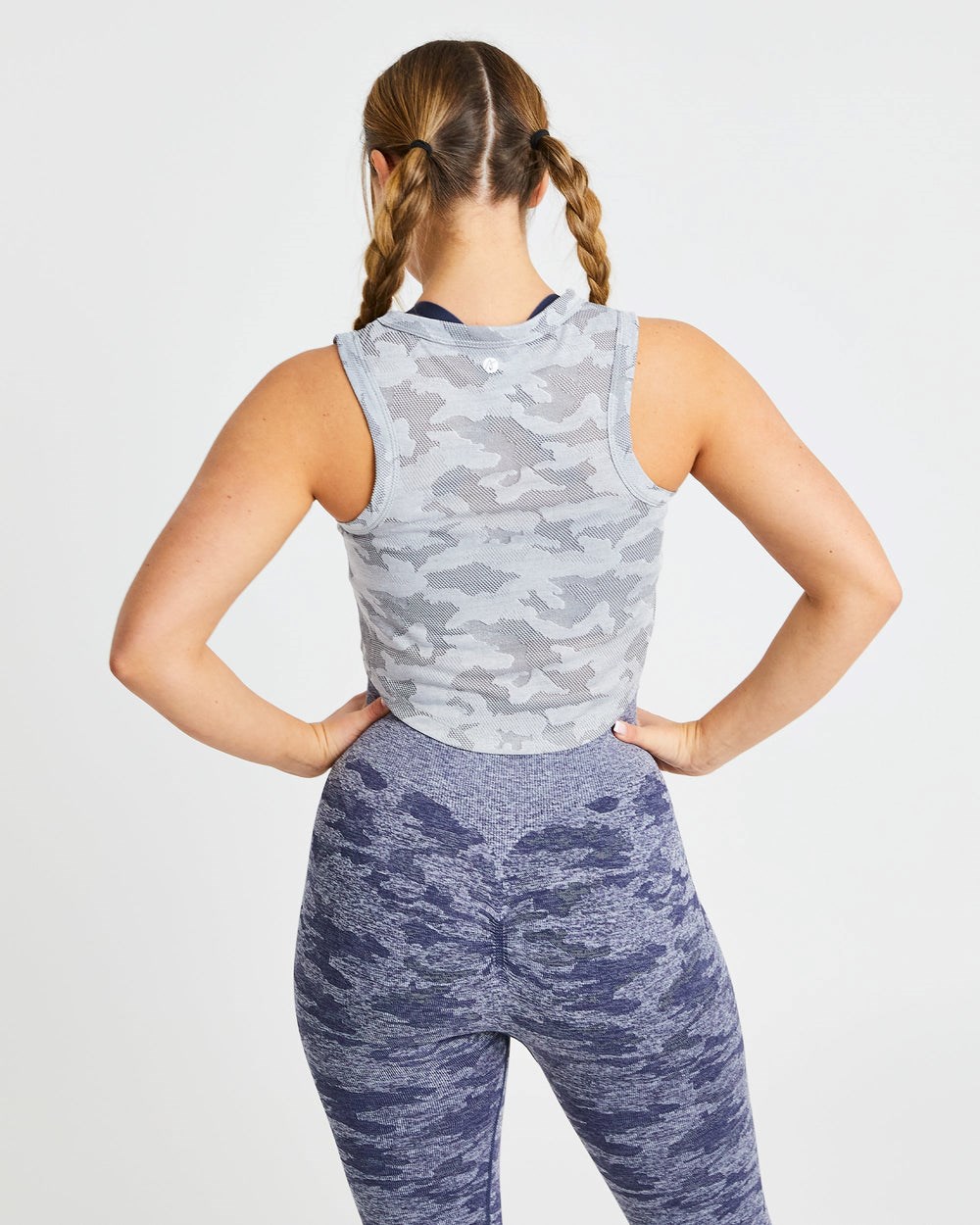 AYBL Evolve Camo Crop Vest Grå | 0359-DTWLS