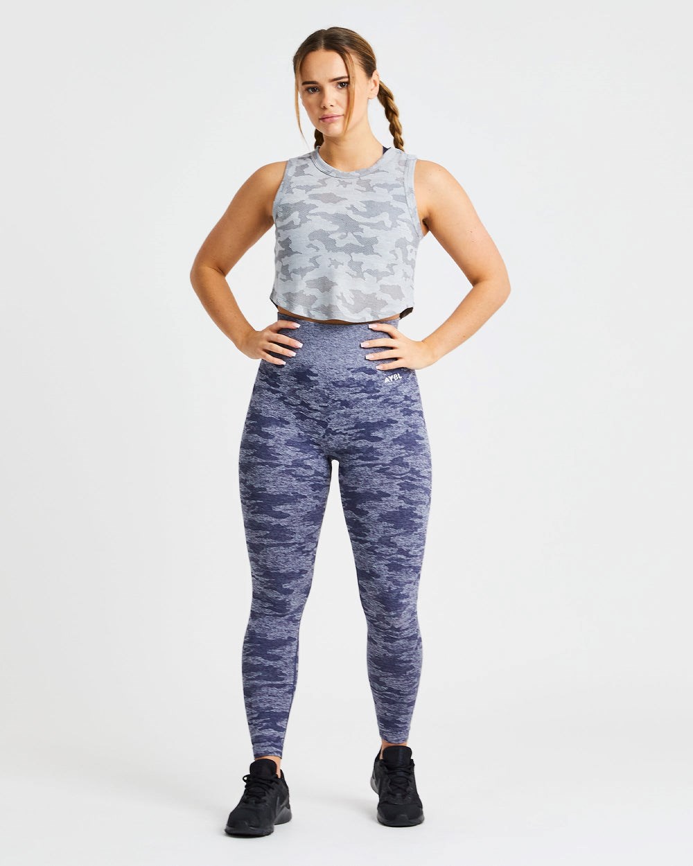 AYBL Evolve Camo Crop Vest Grå | 0359-DTWLS