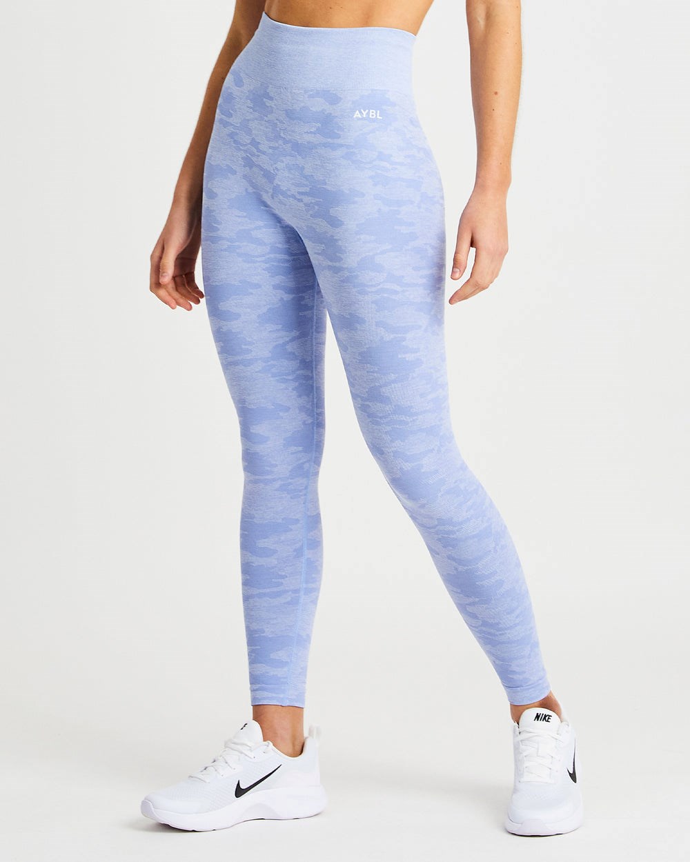 AYBL Evolve Camo Seamless Leggings Blå | 2361-VJPGA