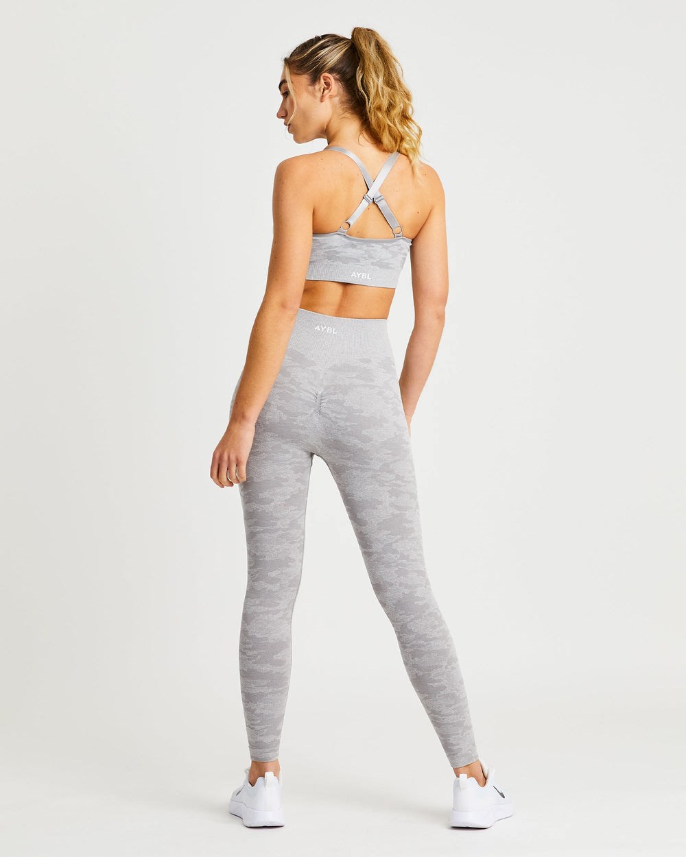 AYBL Evolve Camo Seamless Leggings Grå | 4958-IZNFR