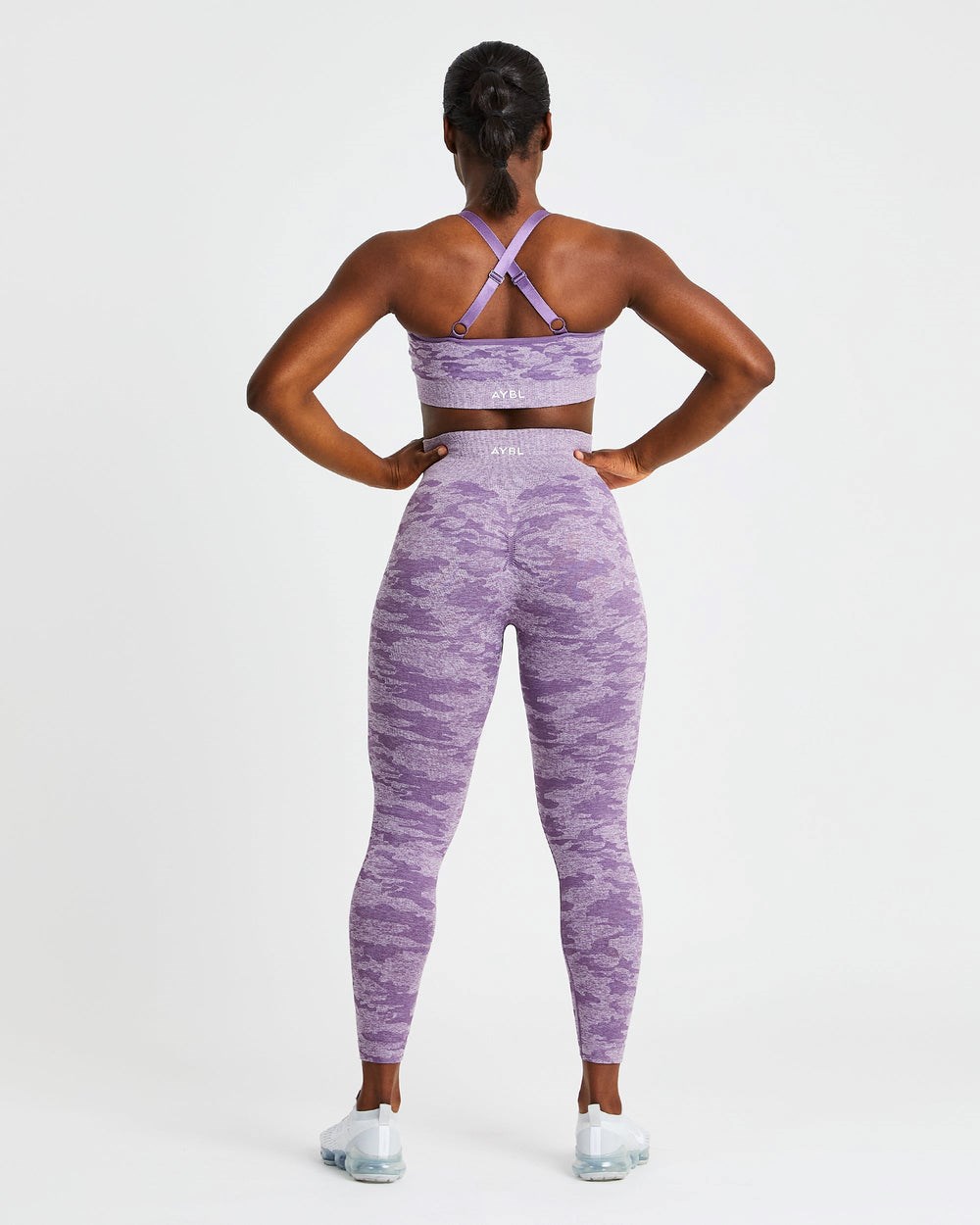 AYBL Evolve Camo Seamless Leggings Plum | 8143-NLXEH