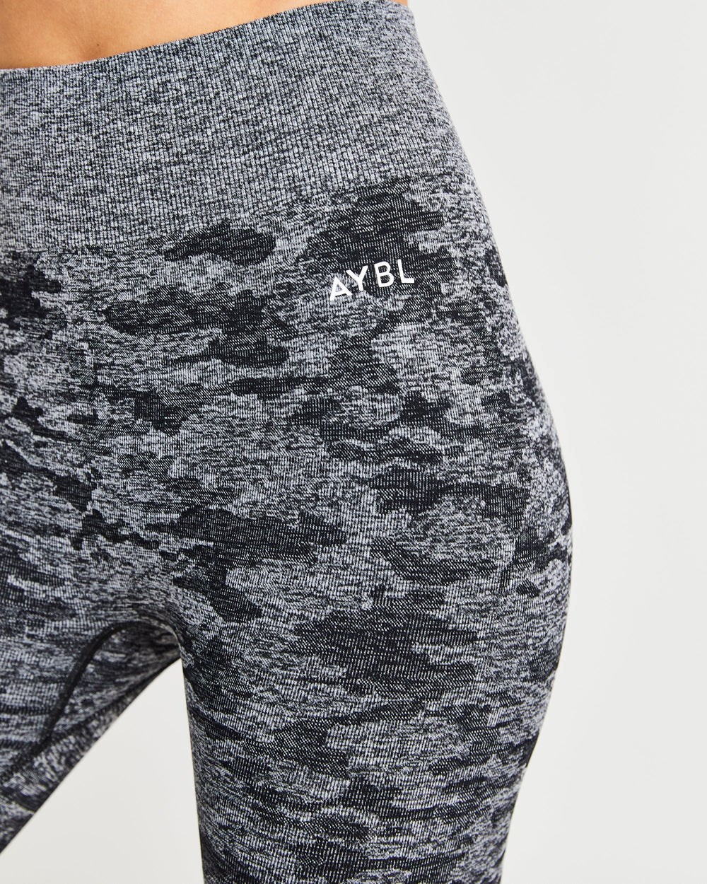 AYBL Evolve Camo Seamless Leggings Svarta | 2481-LAZOE