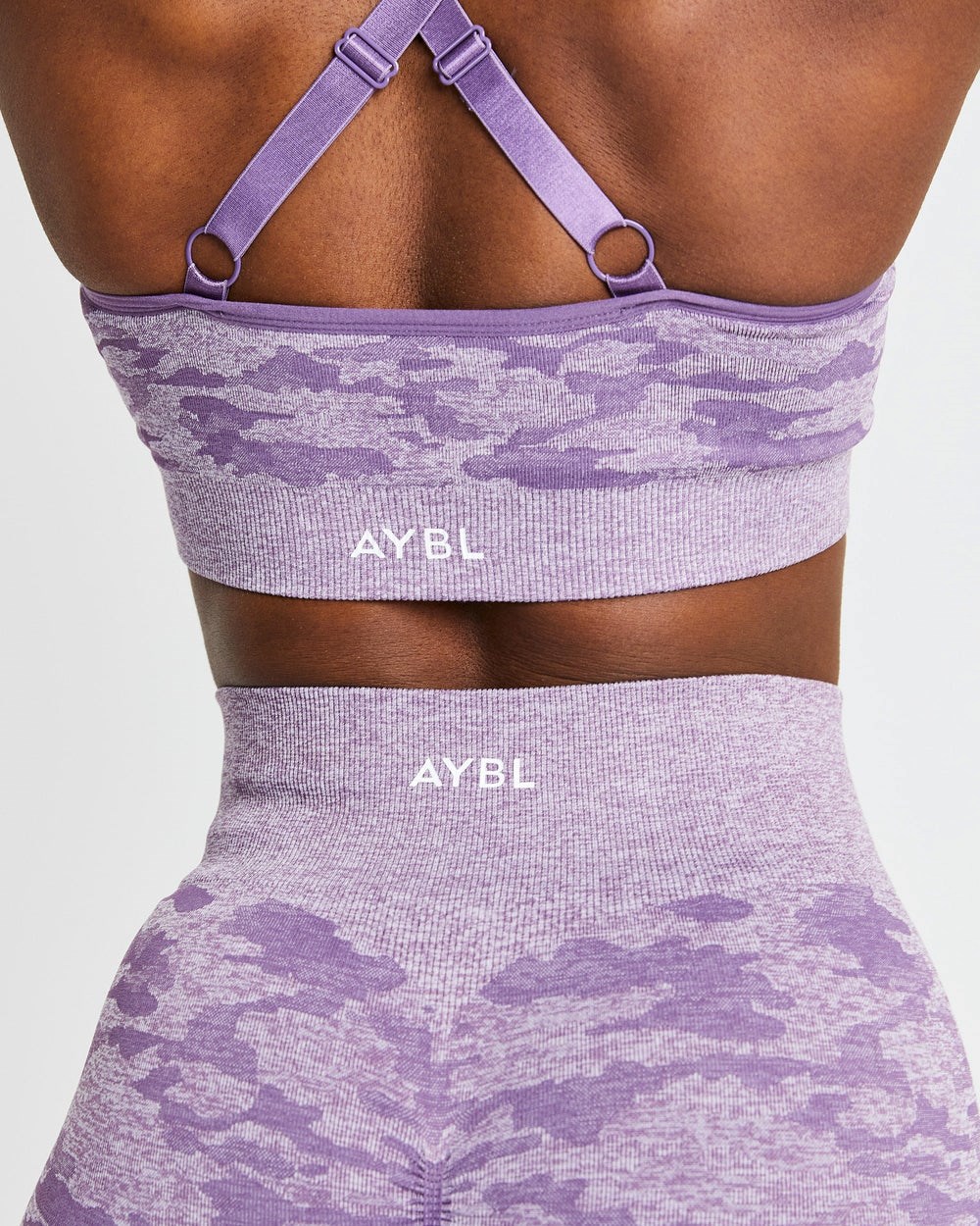 AYBL Evolve Camo Seamless Shorts Plum | 2798-MIXRU