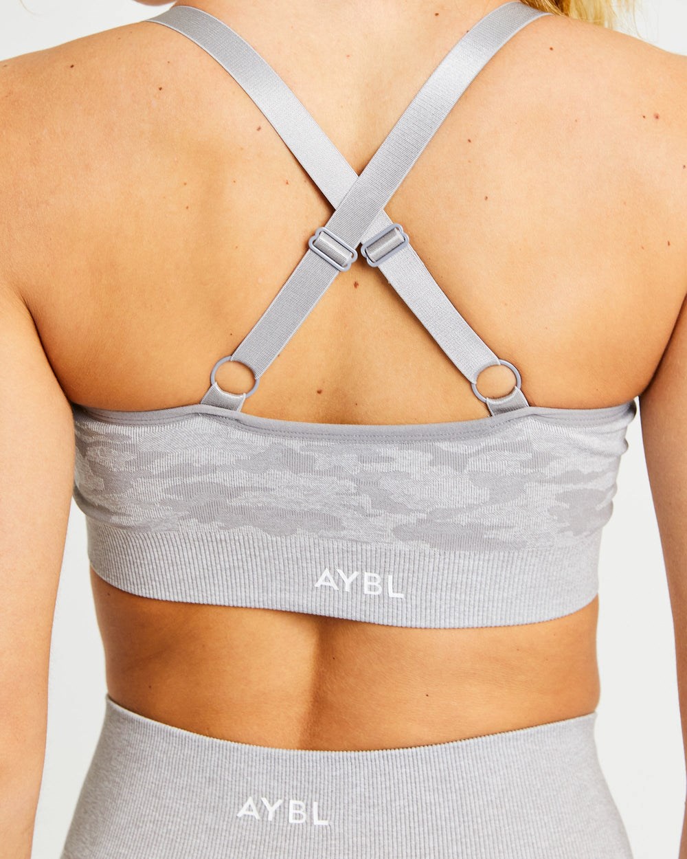 AYBL Evolve Camo Seamless Sports Bra Grå | 6853-HADCB