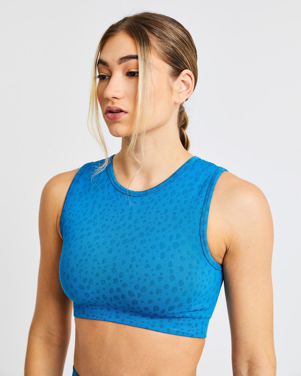 AYBL Evolve Speckle Seamless Crop Vest Blå | 5390-OBUEI