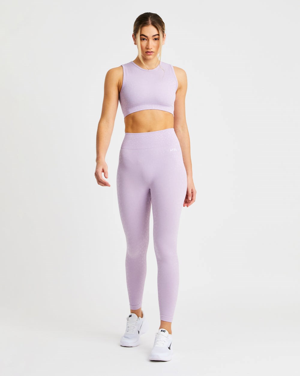 AYBL Evolve Speckle Seamless Crop Vest Lilac | 0748-XIMTR