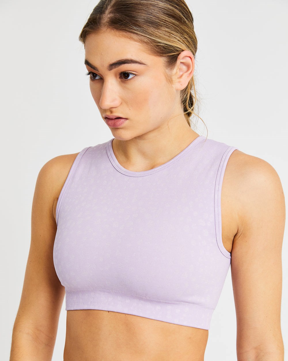 AYBL Evolve Speckle Seamless Crop Vest Lilac | 4208-GLOEQ