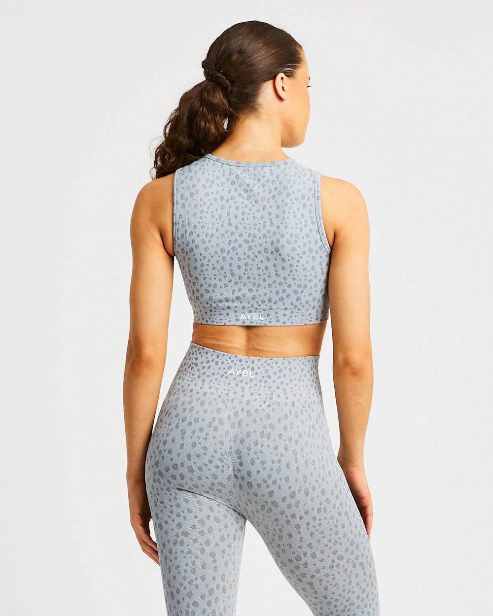 AYBL Evolve Speckle Seamless Crop Vest Ljusgrå | 5860-ICSAR