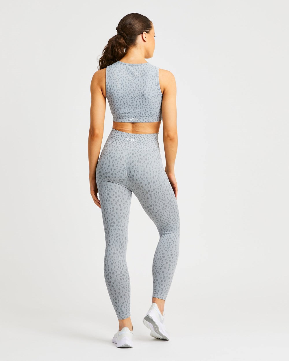 AYBL Evolve Speckle Seamless Crop Vest Ljusgrå | 5860-ICSAR